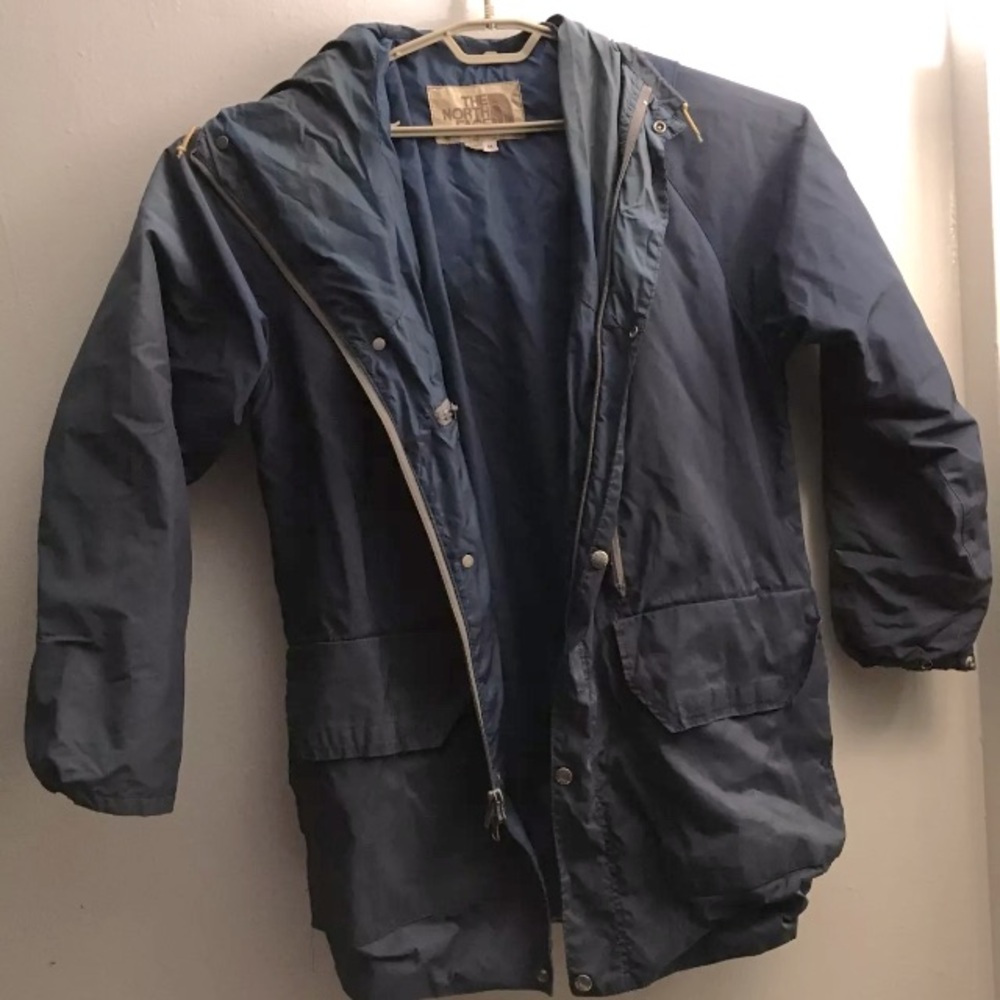 The North Face 1990s Parka Style Coat Jacket Size Medium Dry Clean Only Blue